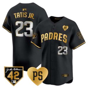 Men’s Padres 2024 “For Peter” & Robinson Patch Vapor Premier Limited Jersey – All Stitched