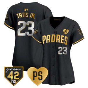Women’s Padres 2024 “For Peter” & Robinson Patch Vapor Premier Limited Jersey – All Stitched