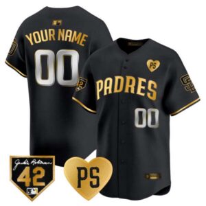Padres 2024 “For Peter” & Robinson Patch Vapor Premier Limited Custom Jersey – All Stitched