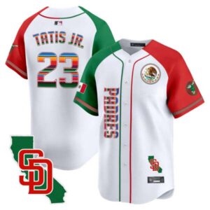 Men’s Padres Mexico California Patch Vapor Premier Limited Jersey V2 – All Stitched