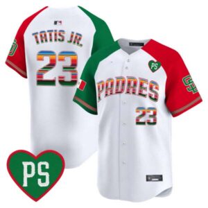 Men’s Padres Mexico “For Peter” Patch Vapor Premier Limited Jersey – All Stitched