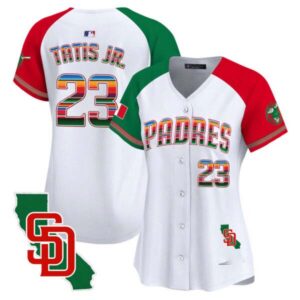 Women’s Padres Mexico California Patch Vapor Premier Limited Jersey – All Stitched