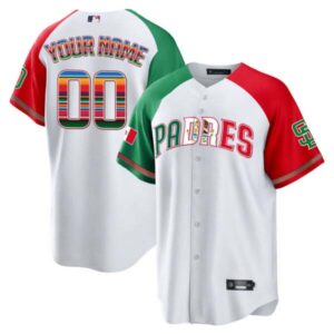 San Diego Padres Mexico Cool Base Limited Custom Jersey V2 – All Stitched