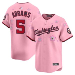 Men’s Washington Nationals Cherry Blossom Vapor Premier Limited Jersey – Stitched