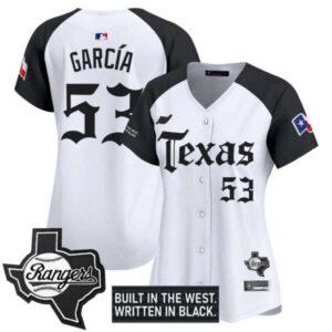 Women’s Texas Rangers ‘Gothic Frontier Edition’ Vapor Premier Limited Jersey – All Stitched