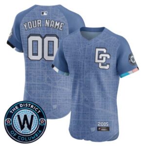 Washington Nationals 2025 City Connect Vapor Premier Elite Custom Jersey – Stitched