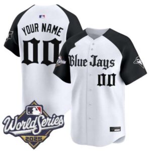Toronto Blue Jays 2025 World Series Vapor Premier Limited Custom Jersey V2 – Gothic North Edition – All S