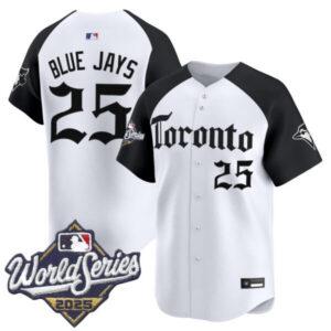 Men’s Toronto Blue Jays 2025 World Series Vapor Premier Limited Jersey – Gothic North Edition – All Stitched