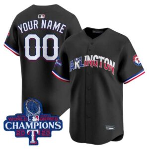 Texas Rangers Arlington Champions Vapor Premier Limited Custom Jersey – All Stitched