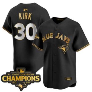 Men’s Toronto Blue Jays 2025 AL East Division Champions Vapor Premier Limited Jersey – All Stitched