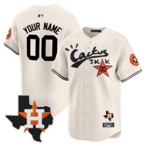 Houston Astros Cactus Jack Patch Vapor Premier Limited Custom Jersey V11 – Stitched