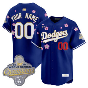 Los Angeles Dodgers “Tokyo Series x Gold Collection” Vapor Premier Limited Custom Jersey – All Stitched