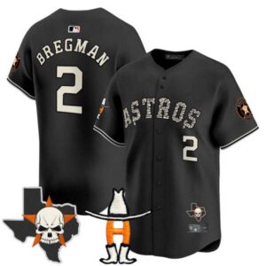 Men’s Houston Astros Halloween Vapor Premier Limited Jersey – All Stitched
