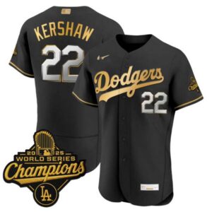 Men’s Los Angeles Dodgers “Gold Collection” Premier Elite Jersey – All Stitched