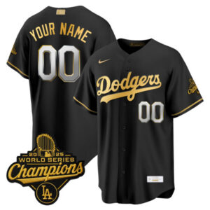 Los Angeles Dodgers “Gold Collection” Premier Limited Custom Jersey – All Stitched