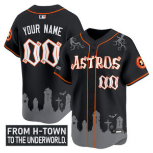 Houston Astros ‘Halloween Shadows Edition’ Vapor Premier Limited Custom Jersey – Stitched