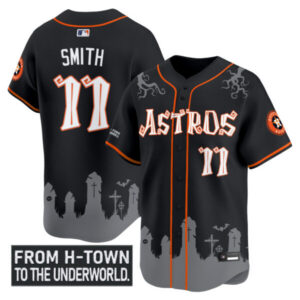 Men’s Houston Astros ‘Halloween Shadows Edition’ Vapor Premier Limited Jersey – Stitched