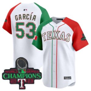 Men’s Texas Rangers Mexico Champions Patch Vapor Premier Limited Jersey – All Stitched