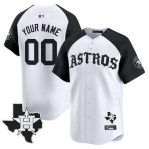 Houston Astros ‘Old English Edition’ Vapor Premier Limited Custom Jersey – All Stitched