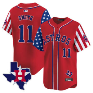 Men’s Houston Astros 2025 Independence Day Vapor Premier Limited Jersey – All Stitched