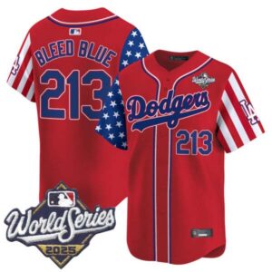 Men’s Dodgers 2025 World Series Vapor Premier Limited Jersey – American Style – All Stitched