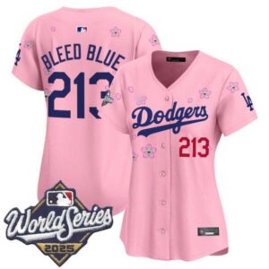 Women’s Dodgers 2025 World Series x Tokyo Series Vapor Premier Limited Jersey – Stitched