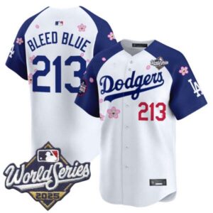Men’s Dodgers 2025 World Series x Tokyo Series Vapor Premier Limited Jersey V2 – Stitched