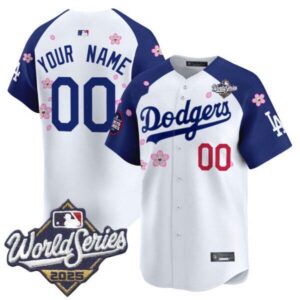 Dodgers 2025 World Series x Tokyo Series Vapor Premier Limited Custom Jersey V2 – Stitched