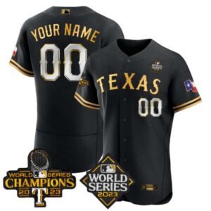 Texas Rangers 2023 World Series Champions Flex Base Custom Jersey V4 – All Stitched