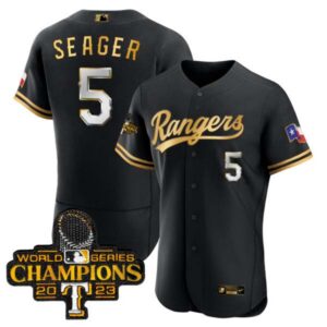 Men’s Texas Rangers 2023 World Series Champions Flex Base Jersey V3 – All Stitched