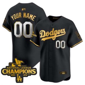 Dodgers 2025 National League Champions Vapor Premier Limited Custom Jersey – All Stitched