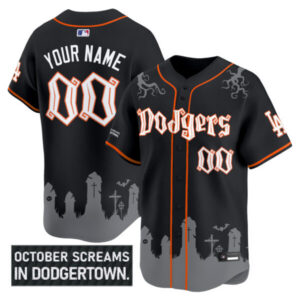 Los Angeles Dodgers ‘Halloween Edition’ Premier Limited Custom Jersey – Stitched