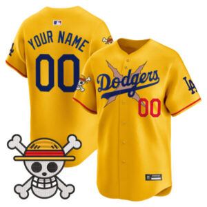 Los Angeles Dodgers x One Piece 2025 Vapor Premier Limited Custom Jersey – Stitched