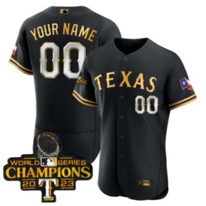 Texas Rangers 2023 World Series Champions Flex Base Custom Jersey – All Stitched