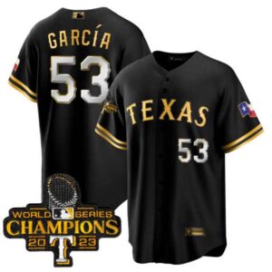 Men’s Texas Rangers 2023 World Series Champions Cool Base Jersey – All Stitched