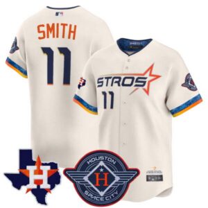 Men’s Houston Astros 2025 City Connect Texas Patch Vapor Premier Limited Jersey – All Stitched