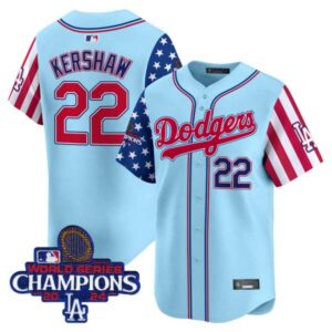Men’s Dodgers 2025 Independence Day Vapor Premier Limited Jersey – All Stitched