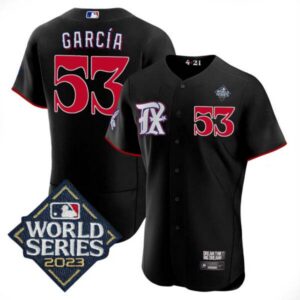 Men’s Texas Rangers 2023 World Series City Connect Flex Base Jersey – All Stitched