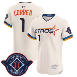 Men’s Houston Astros 2025 City Connect Vapor Premier Elite Jersey – All Stitched