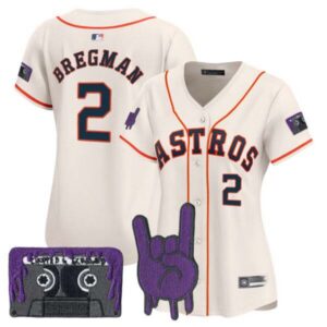 Women’s Houston Astros DJ Screw Patch Vapor Premier Limited Jersey – All Stitched