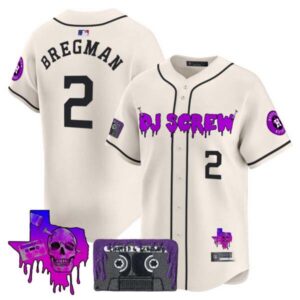Men’s Houston Astros DJ Screw Patch Vapor Premier Limited Jersey V2 – All Stitched