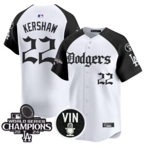 Men’s Dodgers 2025 LA Gothic Style Vapor Premier Limited Jersey V2 – All Stitched