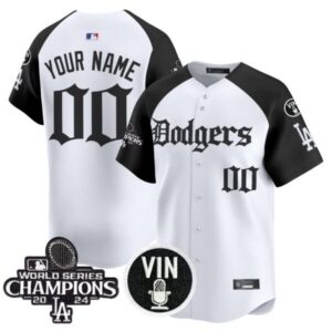 Dodgers 2025 LA Gothic Style Vapor Premier Limited Custom Jersey V2 – All Stitched