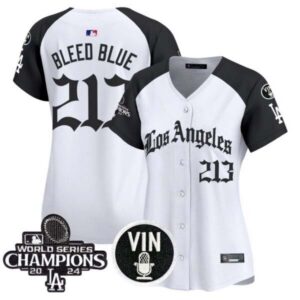 Women’s Dodgers 2025 LA Gothic Style Vapor Premier Limited Jersey – All Stitched