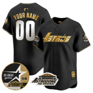 Astros 1999 Throwback 35th & Astrodome Patch Vapor Premier Limited Custom Jersey V3 – All Stitched
