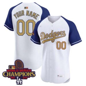 Dodgers 2025 Gold Vapor Premier Elite Custom Jersey – All Stitched