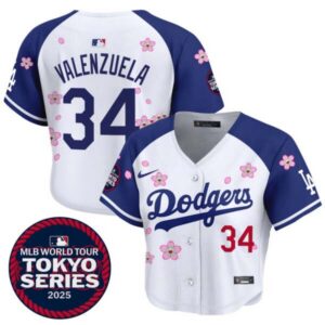 Women’s Dodgers Tokyo Series 2025 Crop Top Baseball Jersey – Stitched
