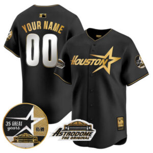 Astros 1999 Throwback 35th & Astrodome Patch Vapor Premier Limited Custom Jersey V2 – All Stitched