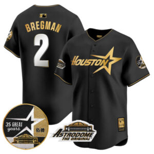Men’s Astros 1999 Throwback 35th & Astrodome Patch Vapor Premier Limited Jersey V2 – All Stitched