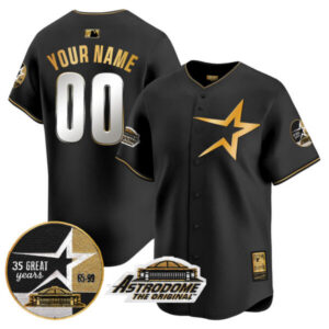 Astros 1999 Throwback 35th & Astrodome Patch Vapor Premier Limited Custom Jersey – All Stitched